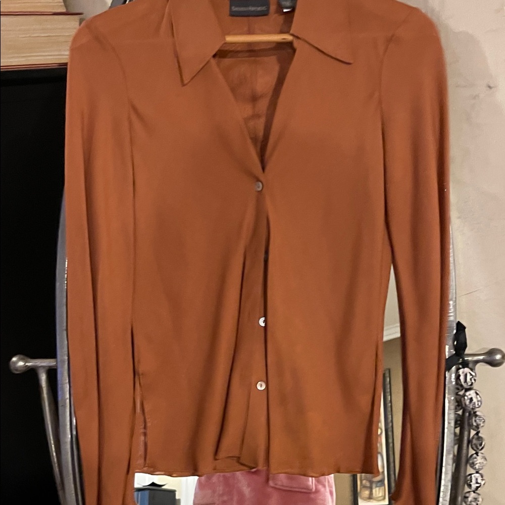 Banana Republic Rust Button-Down Shirt